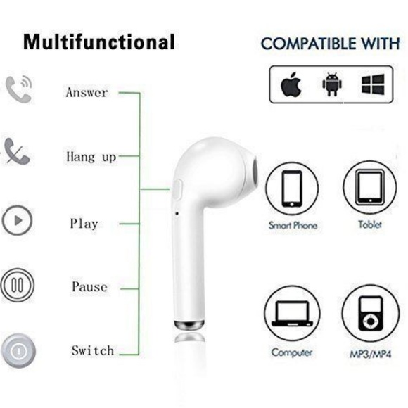 NWT bluetooth earbuds noise cancelling headphones - Picture 7 of 8